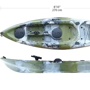 HANDELI 2024 новый модный туристический рыболовный каяк, сидя сверху с педальным приводом, одиночная система, 1 человек, ультрафиолетовая пластиковая лодка