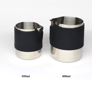 350ml 600ml Stainless Steel Eco-Friendly Durable Espresso Innovative Crocodile Cylinder Handleless milk frothing Pitcher - Product Image 2