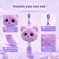 Peluche chat AI populaire, compagnon émotionnel, douce, adorable, interactive et parlante, cadeau pour enfants pour la rentrée scolaire et les fêtes