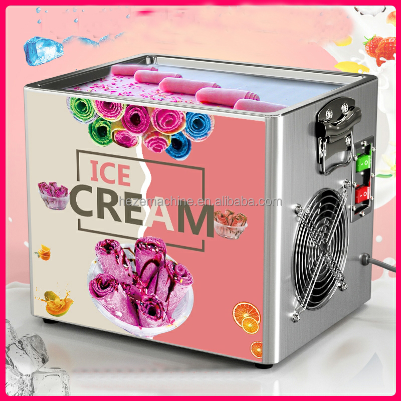 家電 ice cream roll machine Commercial Ice Roll Maker - Stir-Fried Ice Cream Machine