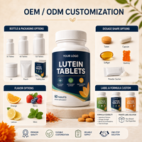 Tabletas de Luteína de Alta Calidad de Marca Privada al por Mayor OEM/ODM, Suplemento Dietético Natural para el Bienestar Diario de la Vista