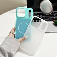 Coque de téléphone magnétique sans fil 2-en-1 Macaron Candy Jelly Shell Upgrades pour 17 Pro 16 Plus 15 Promax 14 13 Plus