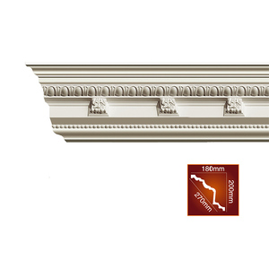 كورنيش من البولي يوريثين خفيف الوزن بتصميم حديث ، تركيب سريع للفلل ديكور الزاوية الداخلية ، بلاستيك مرن - Product Image 3