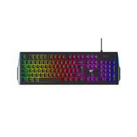 Havit KB866L 104 touches USB filaire rvb arc-en-ciel rétro-éclairé ordinateur de bureau Teclado PC de jeu Gamer Led clavier de jeu ergonomique