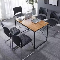 Chaise de conférence en cuir PU, coussin confortable, écologique, empilable, légère, avec structure métallique, pour bureau
