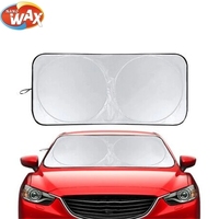 Housse de protection pour voiture, design sportif, en nylon, protection UV, pare-soleil pour pare-brise avant, utilisation quatre saisons, ajustement universel, logo personnalisé