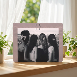 Custom Printed Matte Frosted 3 Side Seal Zipper Pouch with <b>Clear</b> Window & Hang Hole for Underwear Socks Clothing Packaging - Product Image 2