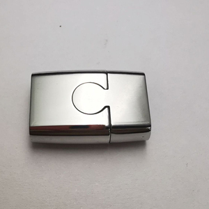 316 <span class=keywords><strong>L</strong></span> Thép Không Gỉ 18K Vàng Đầy 10Mm * 3 Mm Vuông Vòng Đeo Tay Phẳng <span class=keywords><strong>Clasp</strong></span> Cho Vòng Đeo Tay Bằng Da Kim Loại Khóa Vòng Đeo Tay <span class=keywords><strong>Clasp</strong></span> - Product Image 3