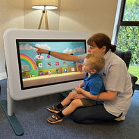 Table de jeu multi-écrans tactiles réglable en hauteur et en angle pour enfants, usage domestique, écran LCD tactile
