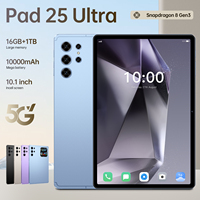 Tablet Pad 25 Ultra de 11 Pulgadas, Nexus, 16GB+1TB, 108MP, 8000mAh, 5G, Doble SIM+TF, MTK, Wi-Fi, Resistente al Calor, Puerto Tipo-C