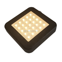 Petites lampes LED carrées 25 LED 1,5 W 70 lm à détecteur de mouvement sur batterie, éclairage magnétique pour coffres-forts, éclairage intérieur moderne pour armoires de chambre