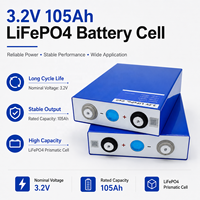 Cellule de batterie LFP de qualité A 3,2 V 105 Ah pour module de batterie solaire ESS, fournie par l'usine