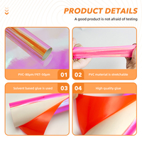 Precio al por mayor Arco Iris holográfico permanente DIY artesanía vinilo corte Plotter artesanía vinilo