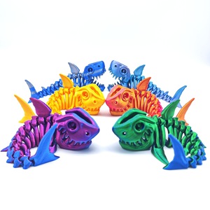 โมเดลหัวกะโหลกฉลามพิมพ์ 3 มิติ หลากสี ข้อต่อขยับได้ เหมาะสำหรับนักสะสม - Product Image 6