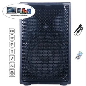 300W âm thanh chuyên nghiệp 8 "woofer di động BT karaoke Bộ Hệ thống loa PA hộp âm thanh hoạt động TWS + Mic + EQ + Echo bocina parlant - Product Image 2