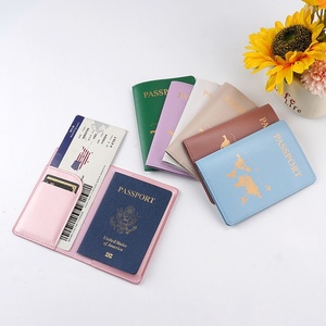 Nhà Máy Trực Tiếp Trong Kho Cross-Biên Giới Không Thấm Nước Thời Trang Du Lịch Tài Liệu Túi Đầy Màu Sắc PU Da Hộ Chiếu Bìa Bảo Vệ Trường Hợp - Product Image 1