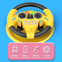 Jouet simulateur de conduite à ventouse, volant électrique pour enfants, jouet éducatif avec musique et sens de la direction
