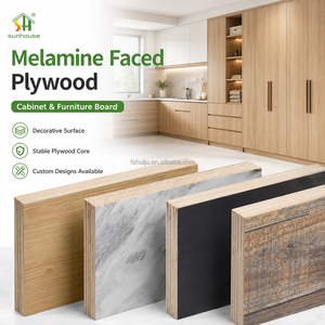 Contrachapado de <span class=keywords><strong>Haya</strong></span> de 18 mm con Revestimiento de <span class=keywords><strong>Melamina</strong></span>, 4x8, para Muebles Comerciales, Mostradores de Exhibición, Tableros de Venta al por Menor - Product Image 1
