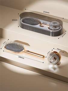 Set Spazzole Airbag 2024 in Lussuosa Confezione Regalo per lo Styling e il Massaggio della Testa, con Aghi in Plastica Argentati per Districare e Dare Volume ai Capelli da Donna - Product Image 6