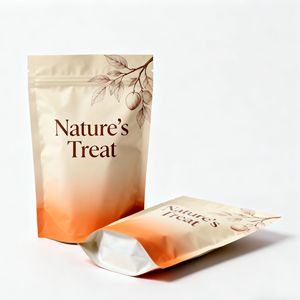 100g 250g 500g Customized Printed Zipper <b>Zip</b> Lock <b>Bag</b> Moisture Proof Matte Mylar <b>Bags</b> Dried Fruits Candy Snack Stand up Pouch - Product Image 2