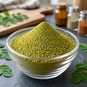 Poudre de feuilles de Moringa sauvage séchées de qualité supérieure, 100 % feuilles de Moringa véritables, ingrédient alimentaire de qualité alimentaire, végétalien, étiquette propre pour les aliments - Product Image 3