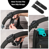 Tas Organizer Stroller Bayi Universal Anti-Selip Multi-Kantong dengan Tempat Botol untuk Popok dan Perlengkapan Bayi
