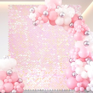 Kls Nhà Máy Sequin Backdrop Cá Quy Mô Nàng Tiên Cá Backdrop Tường Trang Trí Ánh Linh Long Tường Cho Kỷ Niệm - Product Image 5