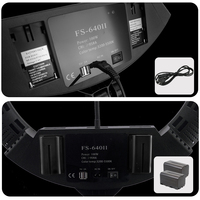 Kit de création de contenu de lumières de photographie anneau lumineux 360 rotation avec kit de FS-640II de support
