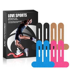 Cinta de Kinesiología de Algodón Precortada para Soporte de <span class=keywords><strong>Rodilla</strong></span>, Impermeable y sin Látex, Cinta Deportiva Unisex para Correr - Product Image 1