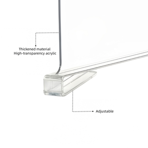 Diviseurs d'étagères en acrylique transparent pour l'organisation des étagères <span class=keywords><strong>de</strong></span> placard, chambre, <span class=keywords><strong>cuisine</strong></span>, bureau, salle <span class=keywords><strong>de</strong></span> bain, pour vêtements, livres, sacs à main - Product Image 3