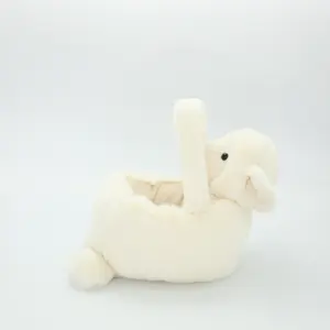 Logo personalizzato decorazione di lusso per bambini giocattoli di peluche fornitori di peluche di animali ripieni cesto di caramelle di coniglio