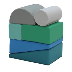 Jouets d'escalade en mousse, matériaux doux, sûrs et durables, différentes formes, ensembles de blocs empilables colorés pour enfants - Product Image 1