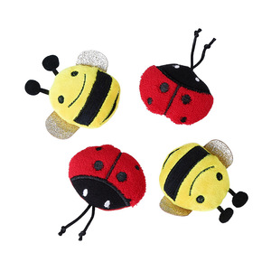 Wholesale Custom Pet Dog Chew <b>Toy</b> Cute Insect Shape Bee and Ladybird Small <b>Toys</b> Pet <b>Soft</b> <b>Stuffed</b> Plush Cat Nip Cat Dog <b>Toy</b> - Product Image 1
