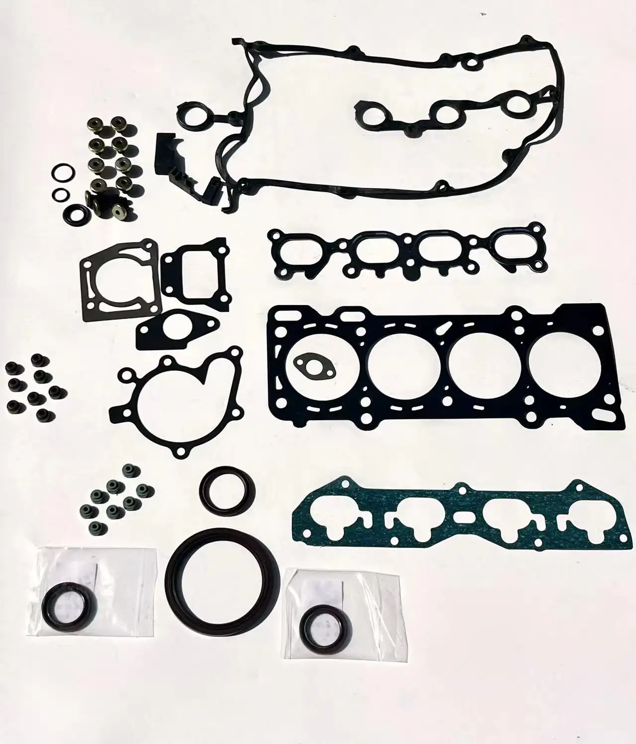 مجموعة جوانات كاملة لملحقات السيارة جوانات رأس الاسطوانة لـ مازدا 626 1.8L محرك 1.9L أسود وفضي 8FG6-10-271 8CG6-10-271