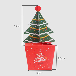Mới Được Thiết Kế 3D Cây Giáng Sinh Hình Có Thể Gập Lại Bánh Quy Quà Tặng Giấy Hộp Matt Cán Phong Cách Cho Kẹo Và Cho Cookie - Product Image 6
