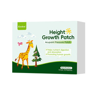 Enokon – Patchs d'acupression pour la croissance en hauteur, vente en gros, 10 patchs/boîte, 7x7cm, certifiés sécurité, avec logo personnalisé