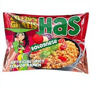 HAS Bolognese Instant Noodles <b>Wheat</b> Flour Fried Block 120g 5-Minute Quick Cooking 18% Fat European Style DEM Kulpin 12 Months - Product Image 1