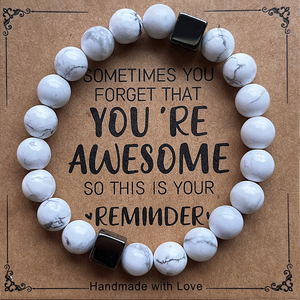 Bracelet réglable classique pour femme avec brin <span class=keywords><strong>de</strong></span> perles <span class=keywords><strong>de</strong></span> coeur carte inspirante motif <span class=keywords><strong>de</strong></span> boule significatif cadeau <span class=keywords><strong>de</strong></span> bijoux génial - Product Image 5