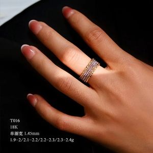 Bague Élastique de Luxe en Or 18K (AU750) Style Simple Ins, Gravée au Laser – Vente en Gros Usine Xinfly - Product Image 5