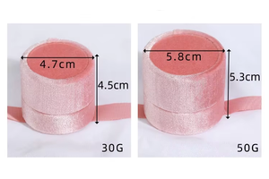 Treasure of Zhendian <b>Velvet</b> Ring <b>Box</b> Cute and Exquisite Circular <b>Jewelry</b> <b>Box</b> Support Wholesale <b>Jewelry</b> Storage <b>Box</b> - Product Image 6
