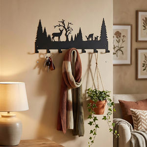 Vente flash : Organisateur <span class=keywords><strong>de</strong></span> vêtements adhésif en métal à 7 crochets, fixation murale sans dommage pour la <span class=keywords><strong>location</strong></span>, la <span class=keywords><strong>cuisine</strong></span>, la salle <span class=keywords><strong>de</strong></span> bain, résistant à la rouille, gain <span class=keywords><strong>de</strong></span> place - Product Image 3