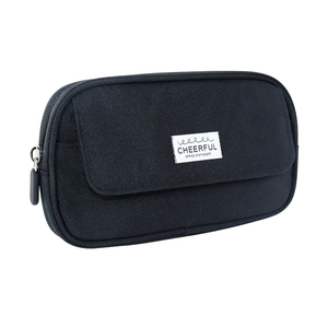 Large Capacity Canvas Zipper Pencil Case – Custom Cartoon Printed Logo Pencil Bag for Girls & <b>Boys</b>, School Stationery Organizer - Product Image 2