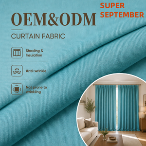 <span class=keywords><strong>Tissu</strong></span> de <span class=keywords><strong>rideau</strong></span> en polyester ColosTex OEM ODM occultant, isolant et anti-plis, 320g par mètre, pour villas et hôtels, vendu au rouleau - Product Image 1