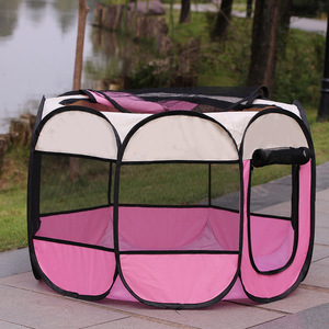 Parc pour animaux de compagnie, clôture pour chiens et chats, parc pliable pour animal domestique, tente intérieure et extérieure, chenil avec housse d'ombrage à mailles amovible - Product Image 6