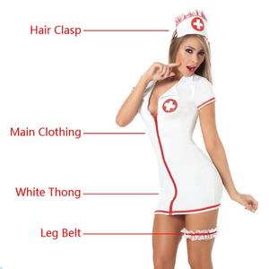 性感内衣女士护士制服性感护士服装万圣节成人女性角色扮演化装套装 - Product Image 4