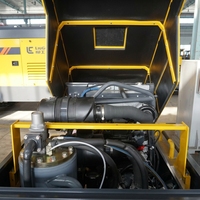 Compresseur d'air portable à vis diesel 1120 CFM 17 bars de fabrication chinoise, doté d'une capacité de compression d'air robuste
