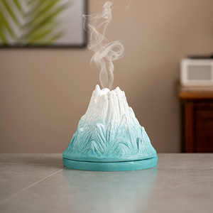 Porte-bougie conique en résine et fer, fait main, durable, décoratif, <span class=keywords><strong>volcan</strong></span>, cadeau arabe, diffuseur d'arômes, brûleur d'encens, encensoir - Product Image 5