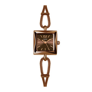 Orologio al Quarzo Elegante da Donna con Cinturino in Metallo Intrecciato Unico, Cassa Quadrata Compatta, Quadrante Opaco, Ideale per Negozi di Articoli da Regalo e Rivenditori Online - Product Image 4