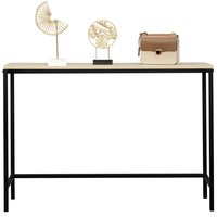 Table console en rotin bohème moderne personnalisée OEM avec deux grands tiroirs de rangement, meuble multifonctionnel pour salon en chêne