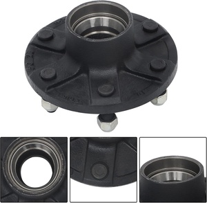 Conjunto de Eje de Remolque de 6 Puntas con Cubo de 5.5 Pulgadas y Forma Redonda # 84 Husillos 5200-600 LBS - Product Image 3